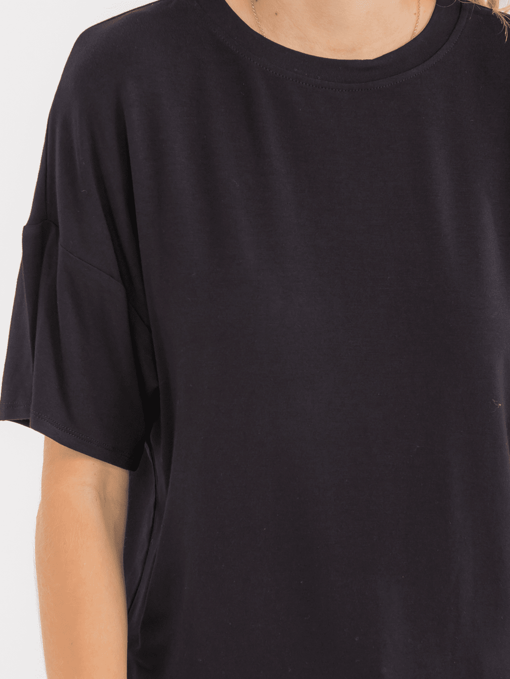 WOMEN'S SHORT SLEEVE SOLID BASIC T-SHIRT